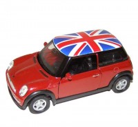 Welly Mini Cooper UK strecha 1:34